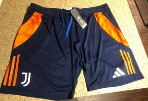 Juventus FC 24/25 Adidas Training Soccer Football Shorts NWT Zipped Pockets 2XL - Picture 1 of 7