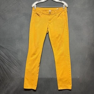 Arizona Jeans Super Skinny Mustard Stretchy Comfy Casual Skater Juniors 11 Artsy - Picture 1 of 14