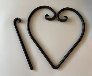 Handgeschmiedete herzförmige Speiseglocke 12 Zoll schmiedeeiserner Gong - Bild 1 von 7