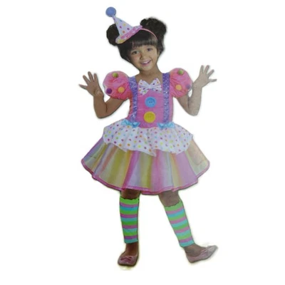 New Cute Clown Girl Toddler  Costume, 3T - Image 1 of 4