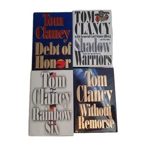 Lot of 4 Tom Clancy FIRST EDITION Hardcovers – Debt of Honor, Rainbow Six - Imagen 1 de 9
