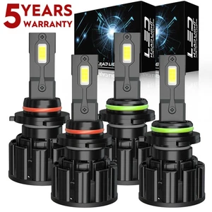 Combo 9005 9006 LED Headlight Bulbs Kit fits Honda Civic 2004-2013 Hi/Low Beam - Picture 1 of 12