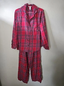 Victoria's Secret leichtes Pyjama-Set Größe Medium kariert neu ohne Etikett 8G - Bild 1 von 4