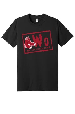 Boston Red Sox Socks NWO logo T-shirt | New World Order! S-6XL - Image 1 of 4