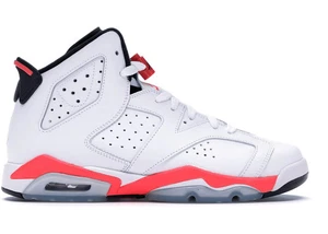 Jordan 6 Retro Infrared White (2014) (GS) - Size 6.5Y - 384665-123 - Picture 1 of 1