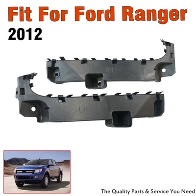 2x soportes de montaje de parachoques delanteros negros para Ford Ranger 2012 2013 2014 2015 Foto 1 de 4
