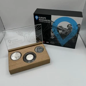 Royal Dutch Mint Europe Remembers 2020 Half-Ounce Silver Proof Three-Coin Set - Picture 1 of 9