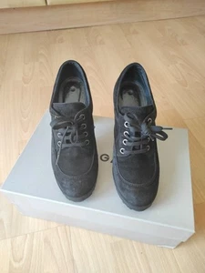 Hogan Pumps Samt Schwarz Damen Größe 38,5 Preloved High Heels Schuhe Absatz - Bild 1 von 9