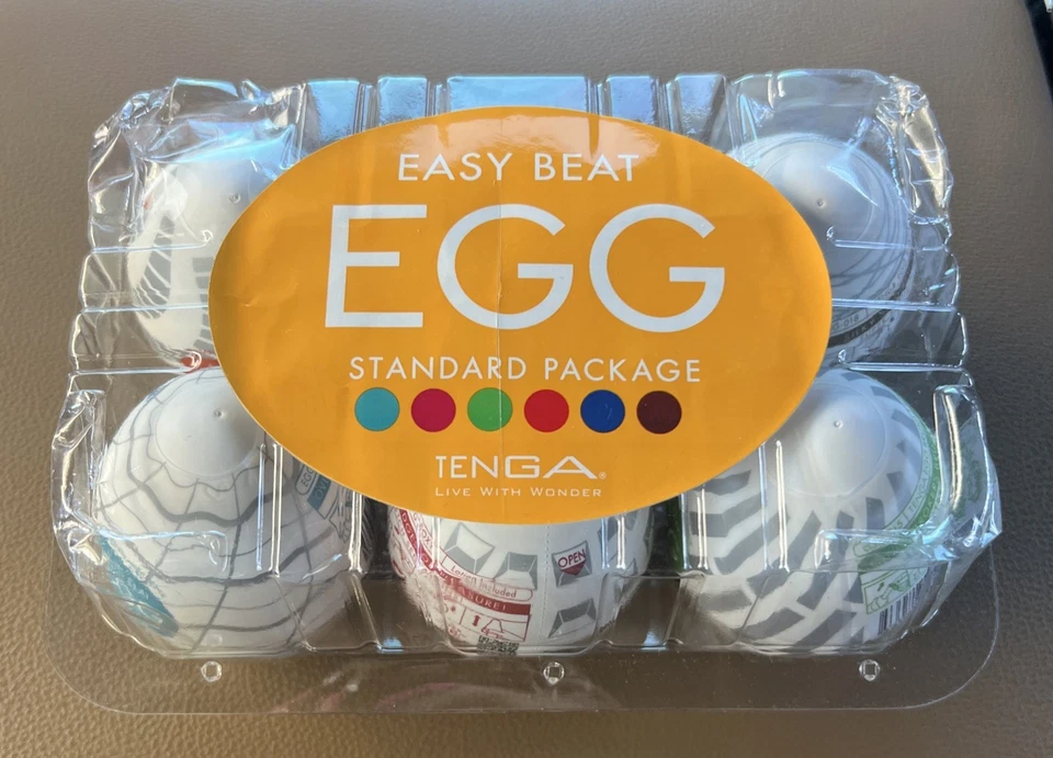 Tenga Easy Beat Egg Wonder Six Pack 6 Different Textures Pleasure