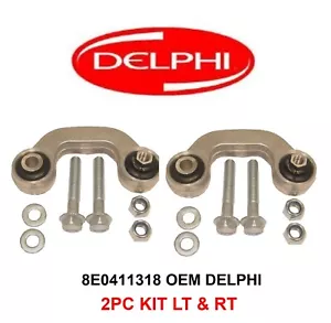 Front Left Right Sway Bar Link Set 2pc Kit ; Audi VW ; DELPHI 100% OEM 8E041138 - Picture 1 of 2