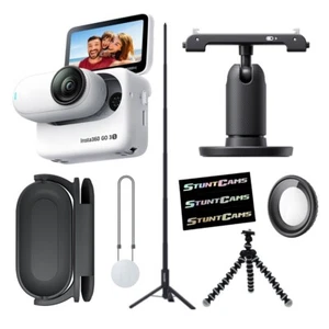Insta360 4K GO 3S White 64GB Camera WiFi Mini Action Waterproof Helmet Camera - Picture 1 of 14