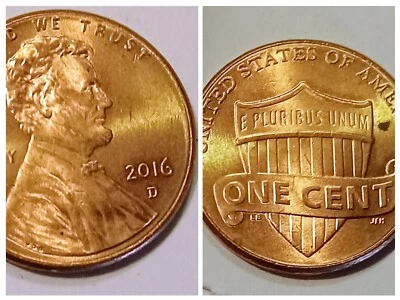2016 D Penny Red DDO/ DDR,Errors - Image 1 of 4