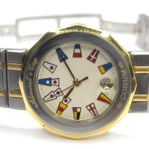 ✅✅✅ 750 / 18 Karat Gold Stahl Uhr Corum Admirals Cup ✅✅✅ - Bild 1 von 8