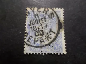 BELGIQUE, timbre PERFIN perforé, LEOPOLD oblitéré - Imagen 1 de 2