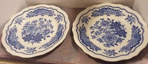 2 Spode Blue Room Collection Regency Series JASMINE Dinner Plates - Picture 1 of 5