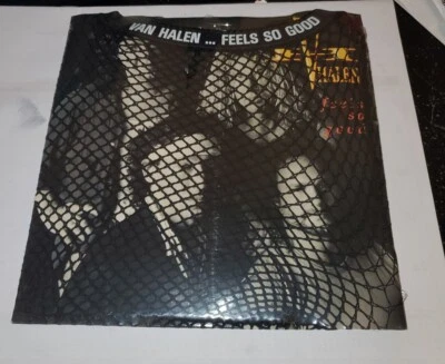 Van Halen Feels So Good 1989 uk 7" picture sleeve Fishnet wrap Still Sealed - Image 1 of 2