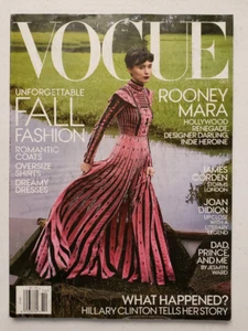 October 2017 Vogue Magazine Rooney Mara James Corden Hillary Clinton Joan Didion - Picture 1 of 3