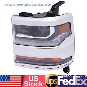 For 16-19 18 Chevy Silverado 1500 HID Headlight Headlamp Driver LH Side LH - Foto 1 di 17