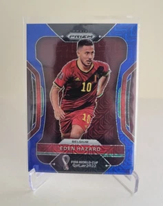 2022 PANINI PRIZM WORLD CUP EDEN HAZARD BLUE MOJO PRIZM #16 Ser #27/75 BELGIUM - Picture 1 of 2