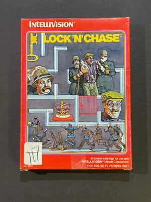LOCK "N" CHASE MATTEL Intellivision Video Game Cartridge BOXED w/EXTRAS UOS RARE - Image 1 of 3
