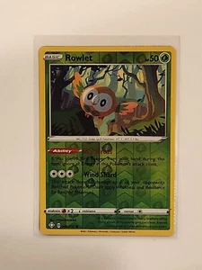 Tarjeta de jcc de Pokémon Rowlet 006/072 Reverse Holo Shining Fates - Imagen 1 de 1