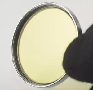 40,5 mm NICCA Y1 GELB VINTAGE GLASFILTER - SELTEN - Bild 1 von 3