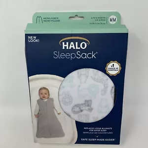 HALO SleepSack Wearable Blanket - Animal Action Print Micro-Fleece (6-12mth) NIB - Picture 1 of 5