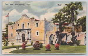 San Antonio TX The Alamo Texas Postcard 1940's - Picture 1 of 4