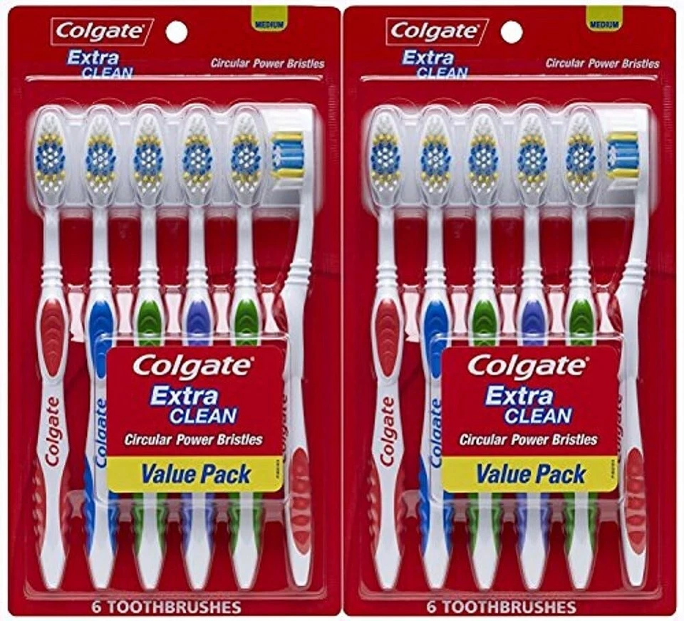 Colgate Toothbrushes Extra Clean ( 12 Toothbrushes) Medium Hard - Image 1 of 1