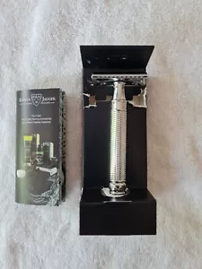 Edwin Jagger DE3D-14BL Rasoio di sicurezza 3D manico diamantato taglio laser - Foto 1 di 12
