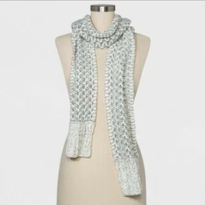 NWT UNIVERSAL THREAD™ $16 Women's Marled Oblong Scarf - Cream- One Size - Picture 1 of 1