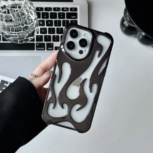 Funda blanda hueca con patrón de llama 3D para iPhone 17 16 15 Pro Max Plus - Imagen 1 de 28
