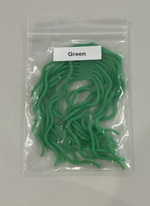 Green Squiggly/Squirmy/Squirmito Worm Material for Fly Tying 20 Strands - Picture 1 of 1