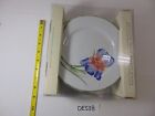 4 Vintage Pier 1 Spring Floral Dessert Plates Calla Lilly Iris Orchid, Tulip New