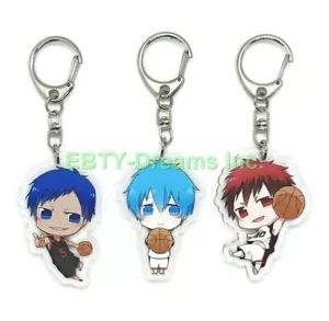 Set of 3 Kuroko's Basketball Basket Anime Acrylic Keychain Kagami Aomine v2 - Picture 1 of 2