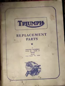 LIBRO DE REPUESTOS TRUIMPH 5T - 6T - T100 - T110 - TR5 - TR6 - Imagen 1 de 1