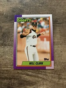 1990 Topps Baseballkarte Will Clark #100 - Bild 1 von 2