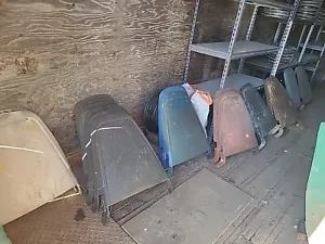 1970-74 Dodge Challenger Plymouth Cuda Original Bucket Seat backs Panels Covers - Foto 1 di 14