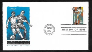 #2835 40c World Cup Soccer -Artmaster FDC - Picture 1 of 2