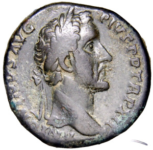 SCARCE ANTONINUS PIUS, (A.D. 138-161), AE sestertius, Rome mint, issued 148AD