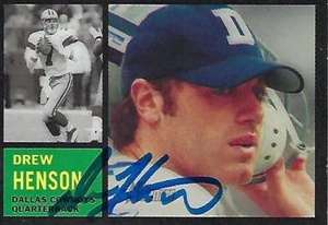 DREW HENSON SIGNED 2005 TOPPS #120 - DALLAS COWBOYS - Picture 1 of 1