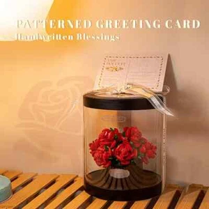 New Romantic Rose Preserved Flower Building Block Plant Bouquet Model Bricks Set - Picture 1 of 10