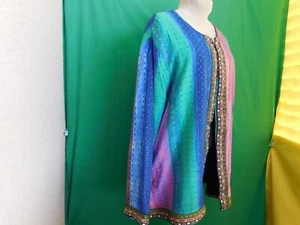 Damen Cardigan gr.50-52 .Mehrfarbig. Ethnische Style gemustert ,gefüttert. - Bild 1 von 5