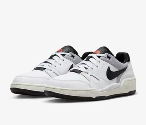 Men Nike Full Force Low Lifestyle Shoes White/Black/Pewter Sail FB1362-101 - Picture 1 of 9