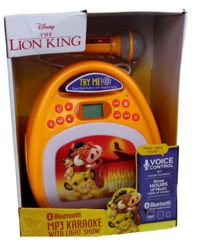 Disney The Lion King Bluetooth MP3 Karaoke With Light Show And Voice Control