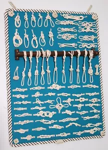 Tabla de nudos marineros náuticos marítimos de Master Knotter Alton Beaudoin RARA - Imagen 1 de 6