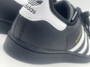 Adidas Boys Superstar EF5398 Black Casual Shoes Sneakers Size 6 - Picture 1 of 7