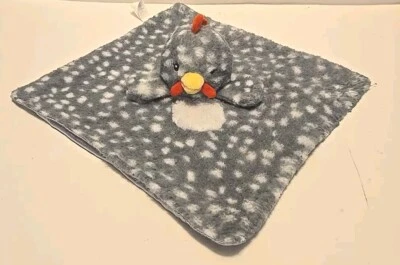 Защитное одеяло Mary Meyer Lovey Rooster Chicken Gray Polkadots атласное 12 дюймов - Изображение 1 из 4