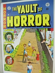 Vault of Horror #33 Poster EC Comics chidren with coffin 13"x9-1/2" Wall Art - Picture 1 of 2