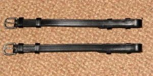 FSS OVAL BILLET Hook/Stud Bridle Cheekpieces Cheeks Piece 5/8" 16mm DRAFT X-LONG - Picture 1 of 2